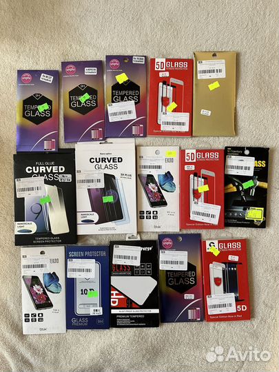Защитные стекла новые Huawei Xiaomi Samsung 49руб