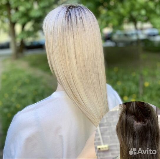 Окрашивание волос в один тон