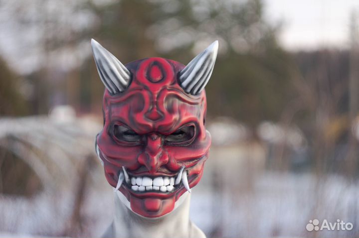 Японская маска, маска демона Они, Oni japan mask