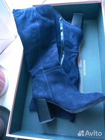 Сапоги замшевые женские новые Эконика