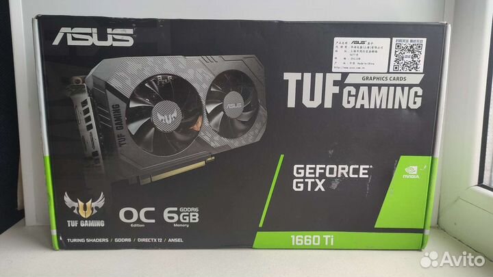 Видеокарта asus TUF Gaming GeForce GTX 1660 Ti