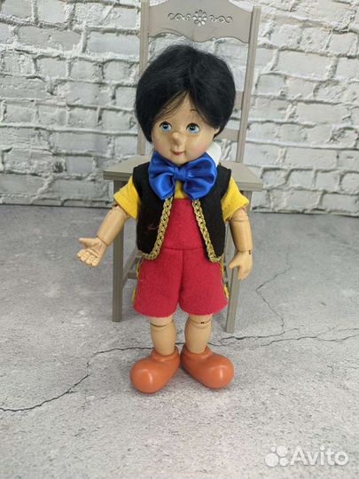 Кукла деревянная шарнирная Пиноккио от madame Alex