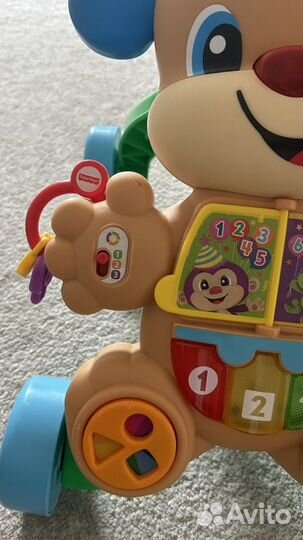 Ходунки каталка fisher price умный щенок