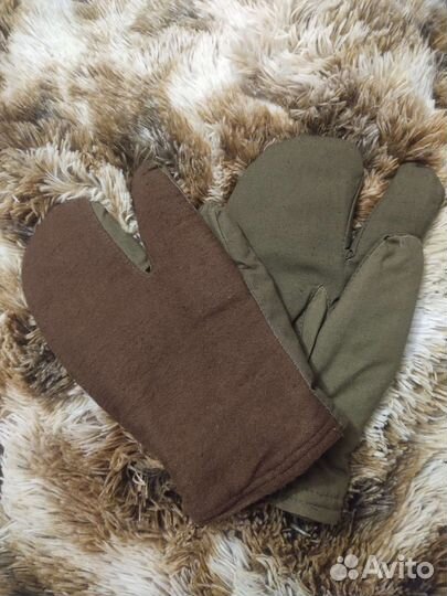 Рукавицы трехпалые солдатские (СССР)