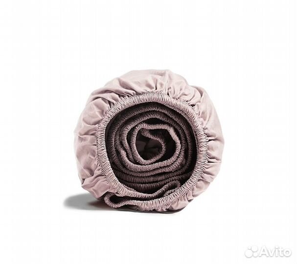 Простынь GoodNight Сатин 200х200х20 Розовый на рез