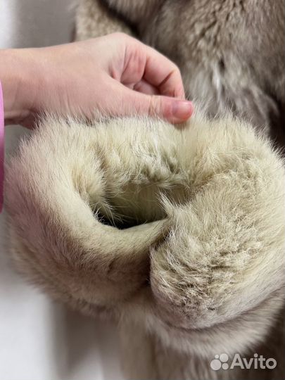 Полушубок песец винтаж