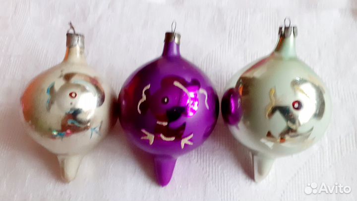 Елочные игрушки СССР Шарики - сосульки