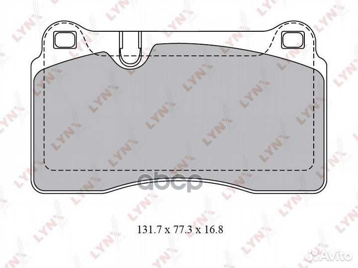 Колодки тормозные дисковые перед BD8028 LYN