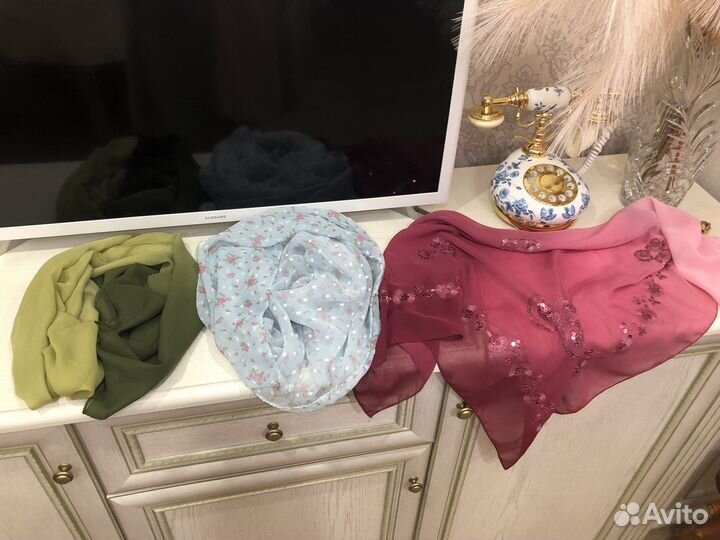 Шарфики и платок,шифоновые