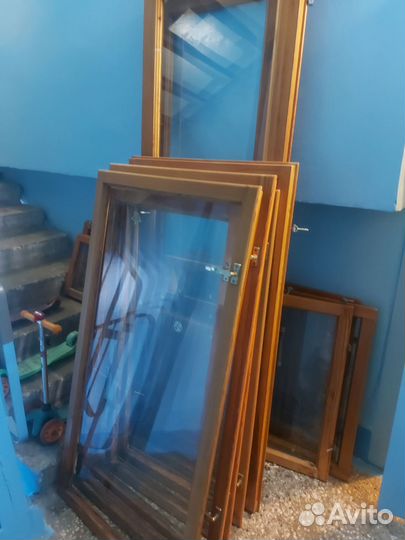 Деревянные окна со стеклопакетом бу