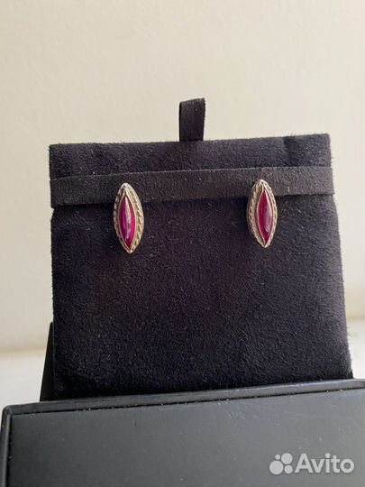 Винтажные серьги серебро СССР