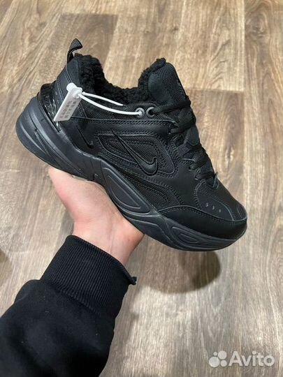 Nike M2K Tekno Black с мехом (40р)