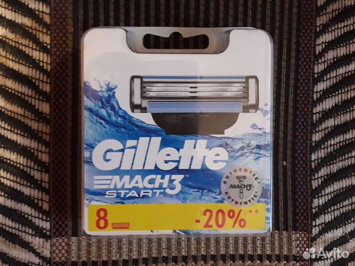Сменные кассеты Gillette Mach3/start 8шт/15шт