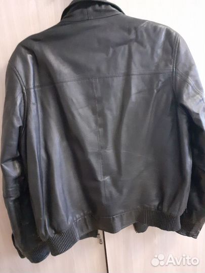 Кожаная куртка мужская 46-48 размера