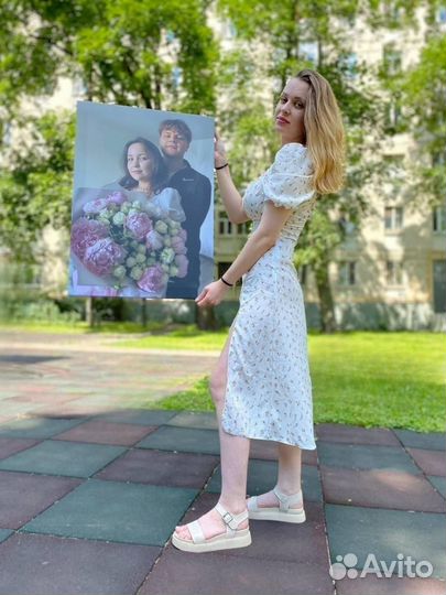 Портрет по фото на холсте,картина на холсте