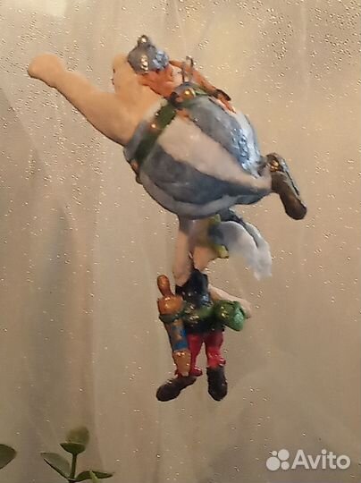 Ватная ёлочная игрушка Астерикс и Обеликс