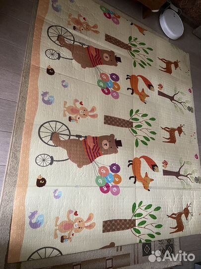 Детский коврик для ползания складной