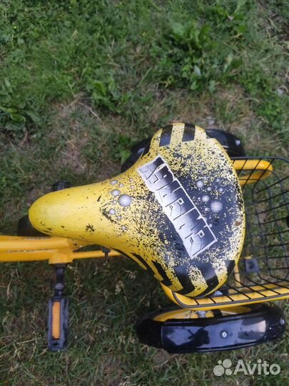 Детский трехколесный велосипед с корзиной грузовой