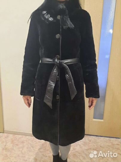 Шуба мутоновая, размер 44 46