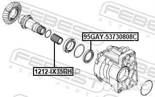 Полуось правая 28x432x28 1212IX35RH Febest