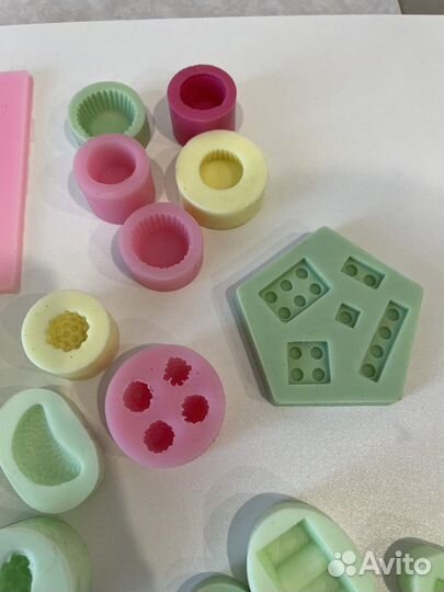 Молды силиконовые, для полимерной глины