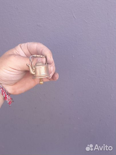 Колокольчик чайник 3 см бронза