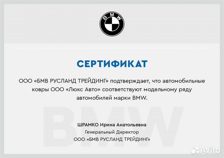 3D Коврики BMW 5 F10 Экокожа Салон Багажник