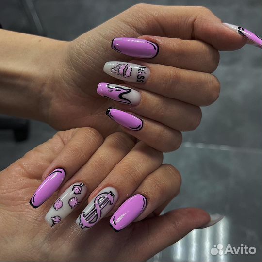 Наращивание ногтей. Педикюр