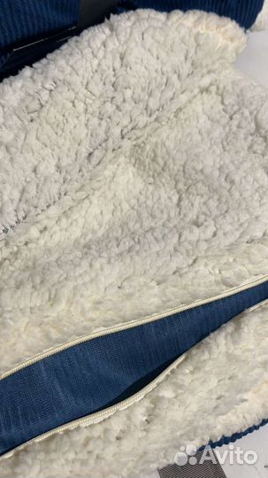 Шерповое покрывало с вельветом 152 x 127 см