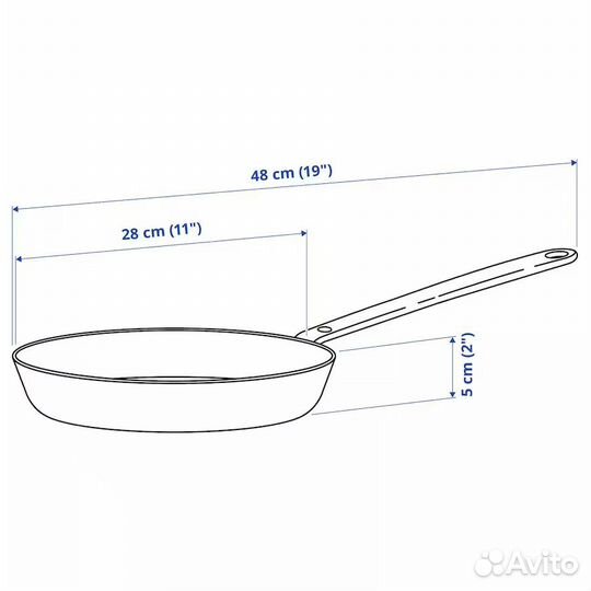 Сковорода IKEA Хемкомст 28 см новая