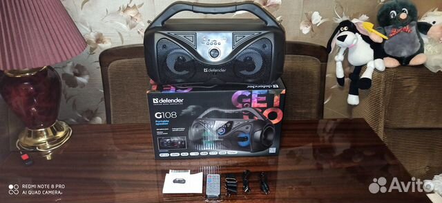 Defender G108,басовитая,мощная-20W с пультом,новая
