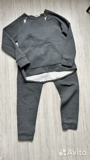 Спортивный костюм женский на флисе теплый 48