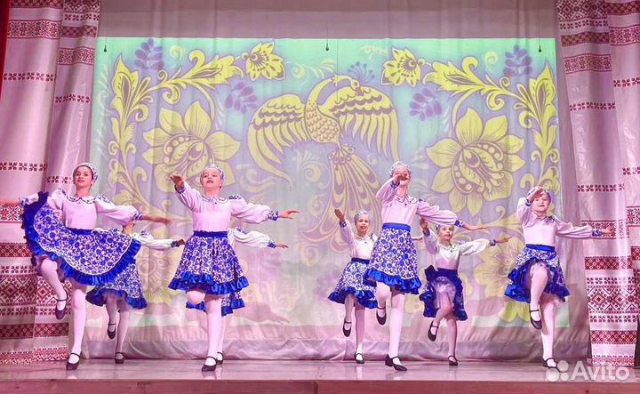 Костюм сценический Гжель