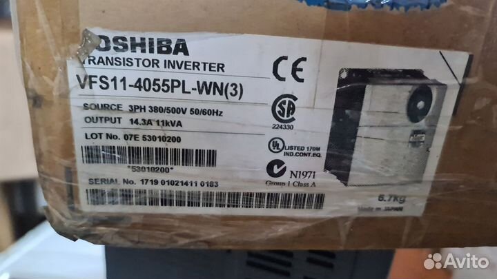 Преобразователи частоты Hitachi Toshiba 0.4-75квт