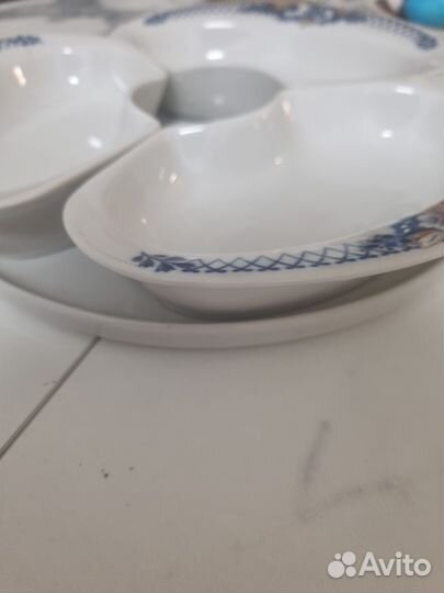 Менажница фарфоровая