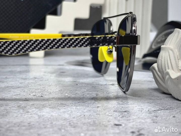 Очки Ray Ban Ferrari желтые