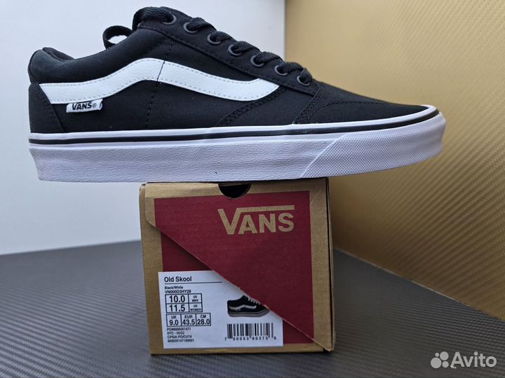 Кеды мужские Vans TNT S G чёрно белые