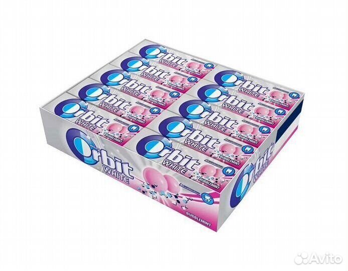 Orbit white bubblemint без сахара 13,6г