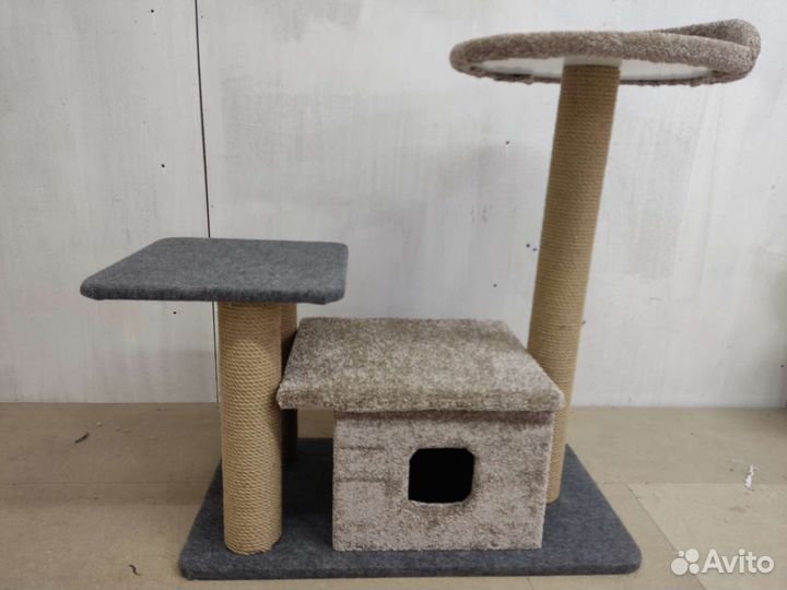 Когтеточка домик для кошки новый