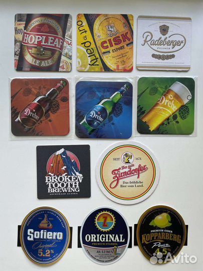 Подставки под пиво и этикетки