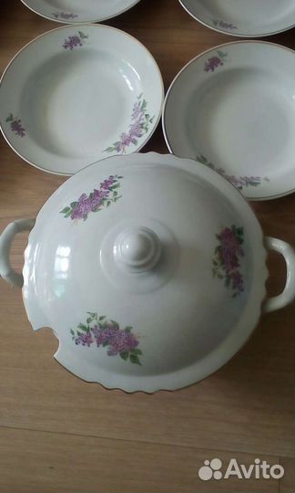 Столовый сервиз Сирень Дулево made in ussr