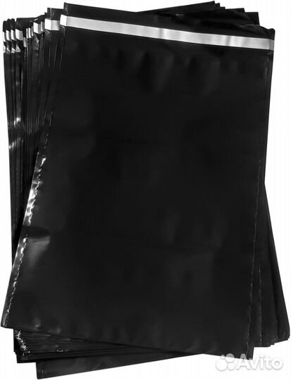 Черные курьерские пакеты 300 х 400 упаковка 100 шт