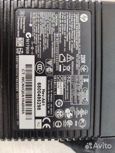 Блок питания \ зарядное устройство HP 230W