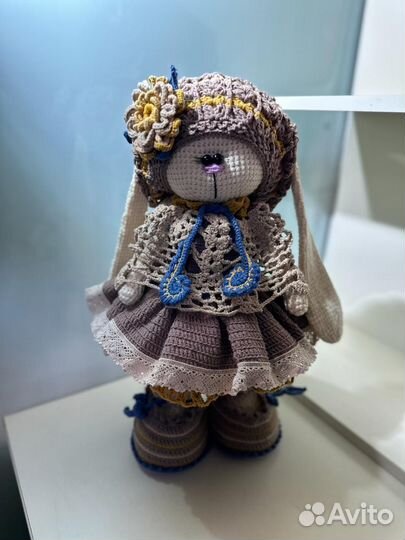 Вязаный зайчик