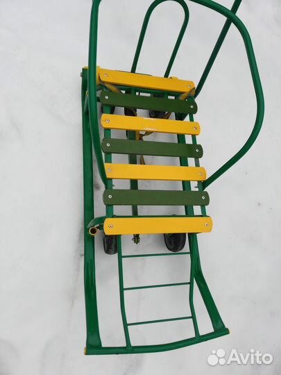 Детские санки Nikki. (c выдвижными колесами)