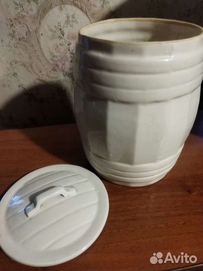 Горшок бочонок керамический СССР