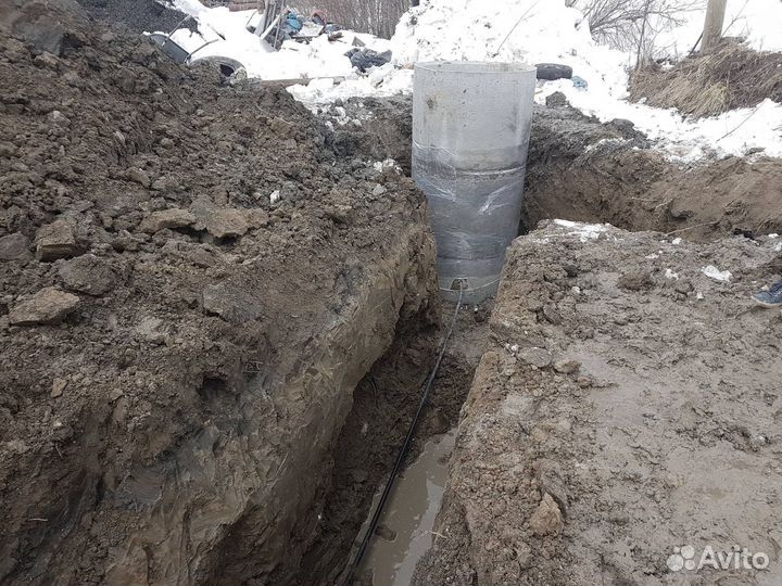 Септики выгребные ямы из бетонных колец