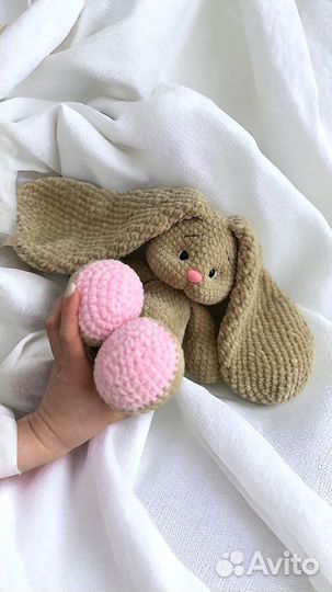 Мягкая игрушка заяц ручной работы