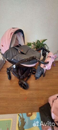 Коляска 3в1 Sevillababy Sofia Розовый джинс