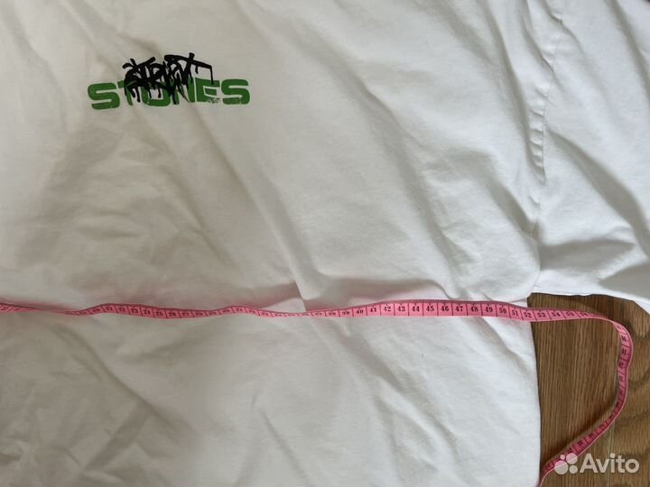 Футболка оверсайз с принтом белая